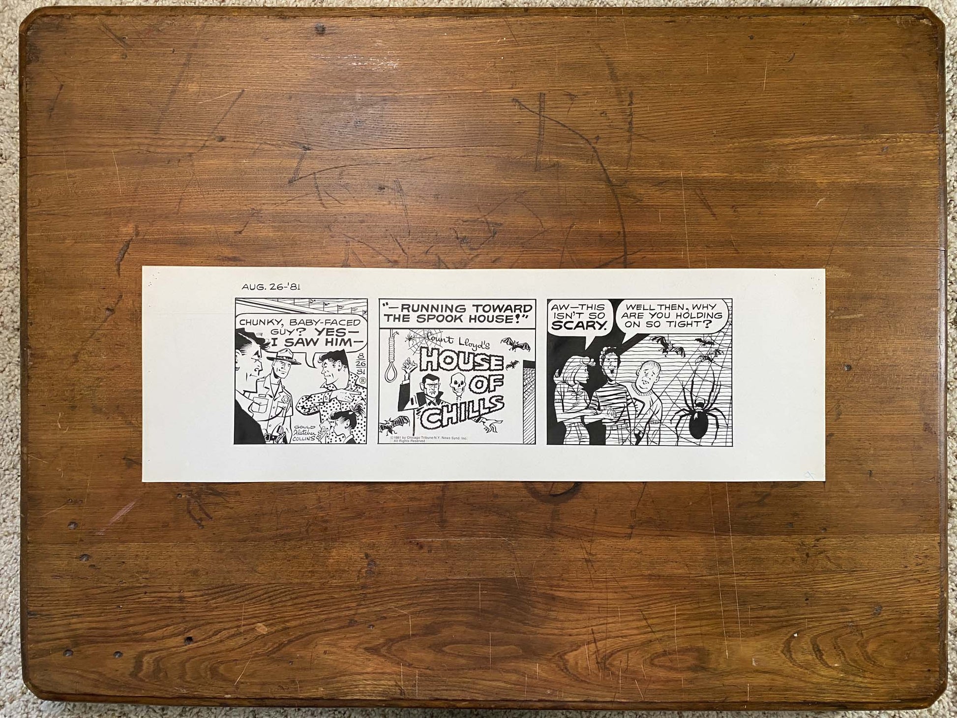 Dick Tracy Daily 8/26/81 Original Art Illustration | Fletcher Studio