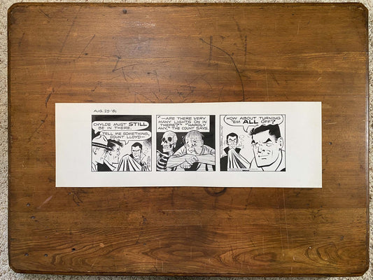 Dick Tracy Daily 8/29/81 Original Art Illustration | Fletcher Studio