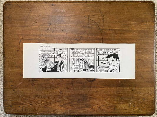 Dick Tracy Daily 9/3/81 Original Art Illustration | Fletcher Studio
