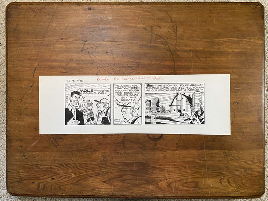 Dick Tracy Daily 9/7/81 Original Art Illustration | Fletcher Studio