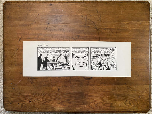 Dick Tracy Daily 9/10/81 Original Art Illustration | Fletcher Studio
