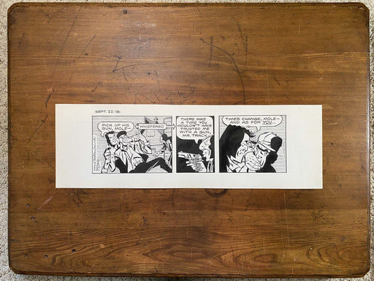 Dick Tracy Daily 9/22/81 Original Art Illustration | Fletcher Studio