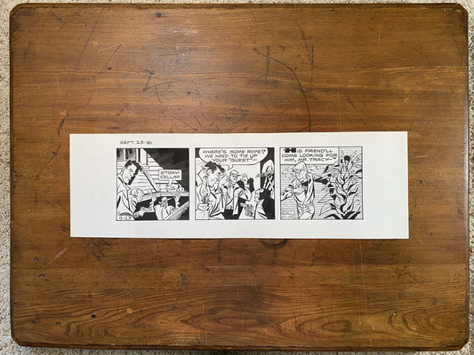 Dick Tracy Daily 9/23/81 Original Art Illustration | Fletcher Studio