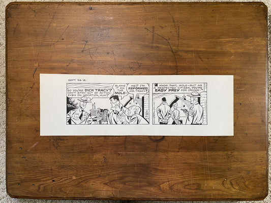 Dick Tracy Daily 9/26/81 Original Art Illustration | Fletcher Studio