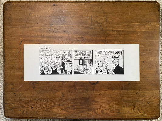 Dick Tracy Daily 9/29/81 Original Art Illustration | Fletcher Studio
