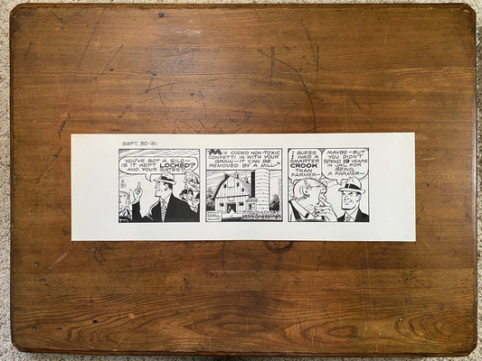 Dick Tracy Daily 9/30/81 Original Art Illustration | Fletcher Studio