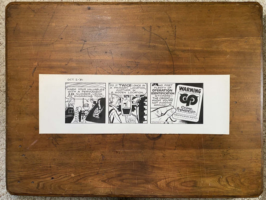 Dick Tracy Daily 10/2/81 Original Art Illustration | Fletcher Studio