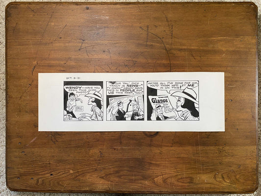 Dick Tracy Daily 10/3/81 Original Art Illustration | Fletcher Studio