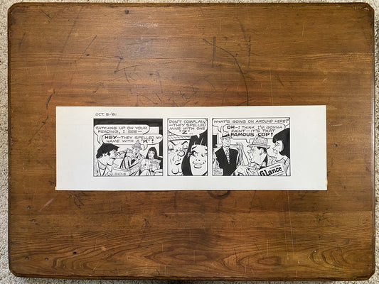 Dick Tracy Daily 10/5/81 Original Art Illustration | Fletcher Studio