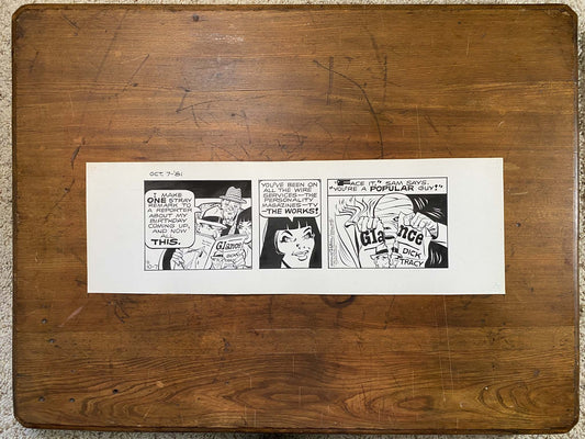 Dick Tracy Daily 10/7/81 Original Art Illustration | Fletcher Studio