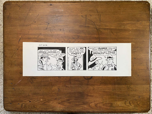 Dick Tracy Daily 10/8/81 Original Art Illustration | Fletcher Studio