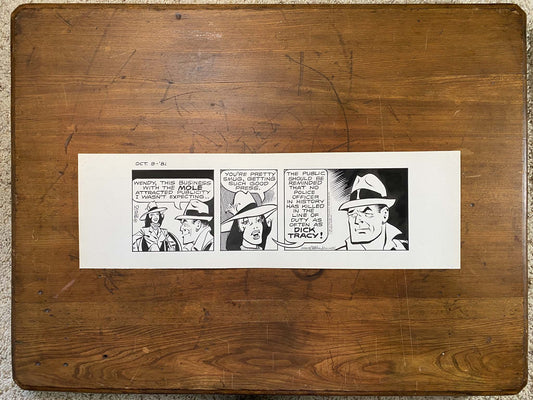 Dick Tracy Daily 10/9/81 Original Art Illustration | Fletcher Studio