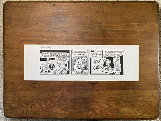 Dick Tracy Daily 10/17/81 Original Art Illustration | Fletcher Studio