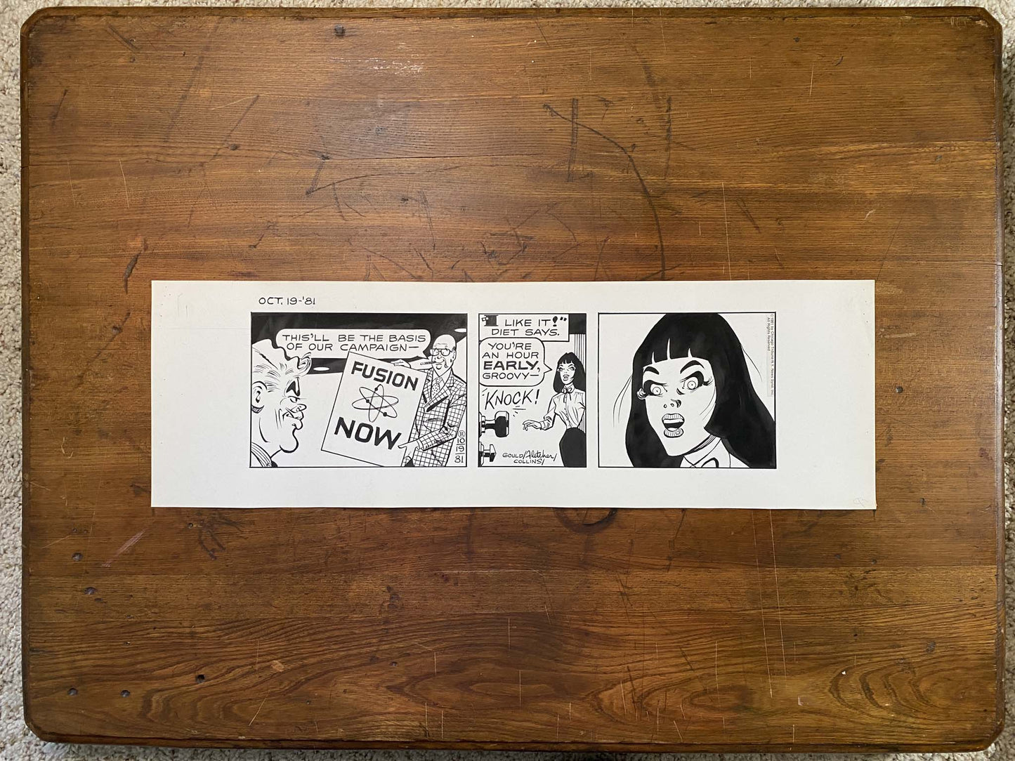Dick Tracy Daily 10/19/81 Original Art Illustration | Fletcher Studio