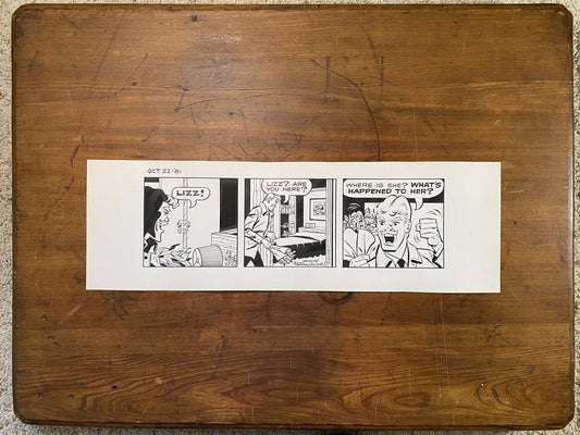 Dick Tracy Daily 10/22/81 Original Art Illustration | Fletcher Studio