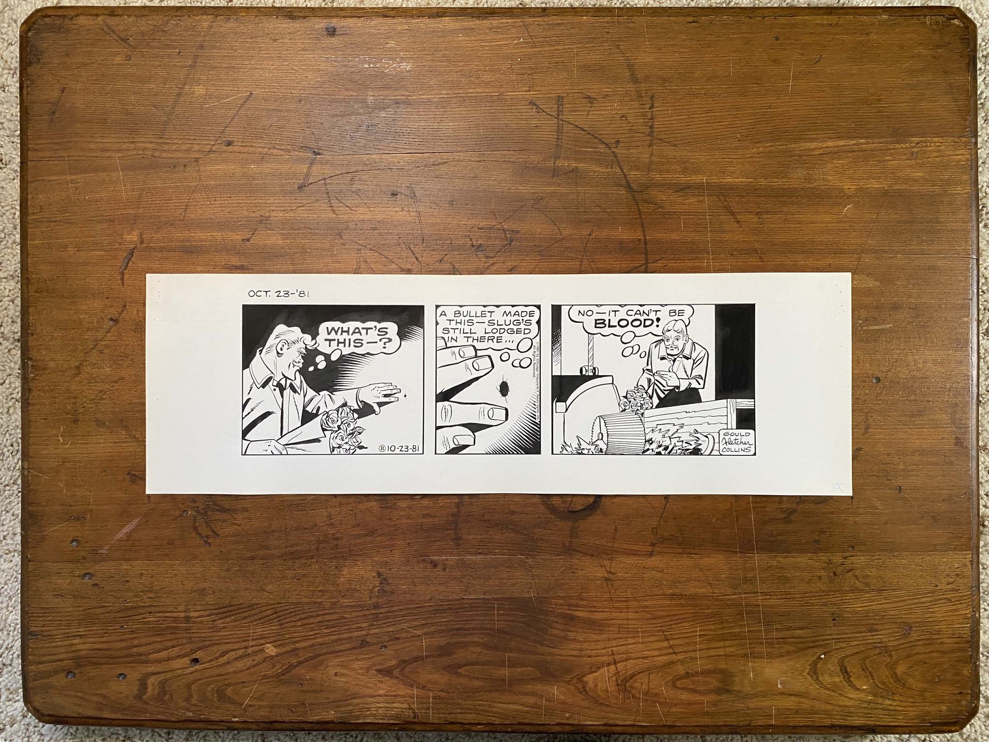 Dick Tracy Daily 10/23/81 Original Art Illustration | Fletcher Studio