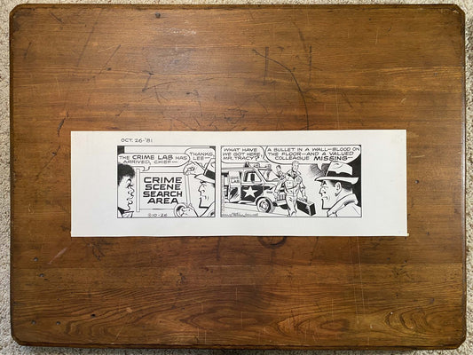 Dick Tracy Daily 10/26/81 Original Art Illustration | Fletcher Studio