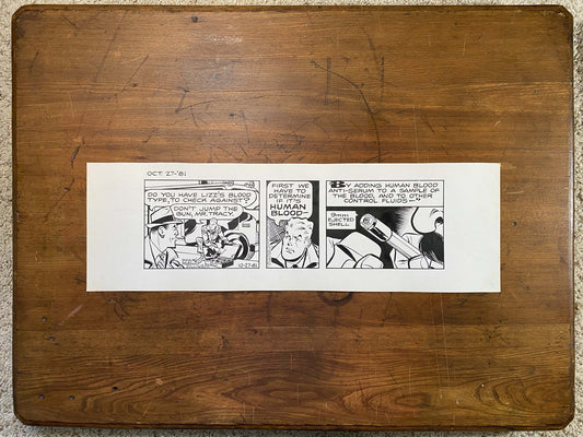 Dick Tracy Daily 10/27/81 Original Art Illustration | Fletcher Studio