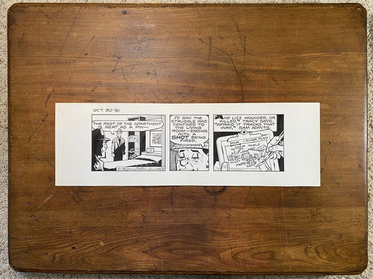 Dick Tracy Daily 10/30/81 Original Art Illustration | Fletcher Studio
