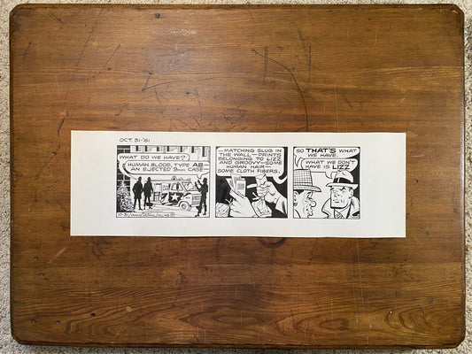Dick Tracy Daily 10/31/81 Original Art Illustration | Fletcher Studio