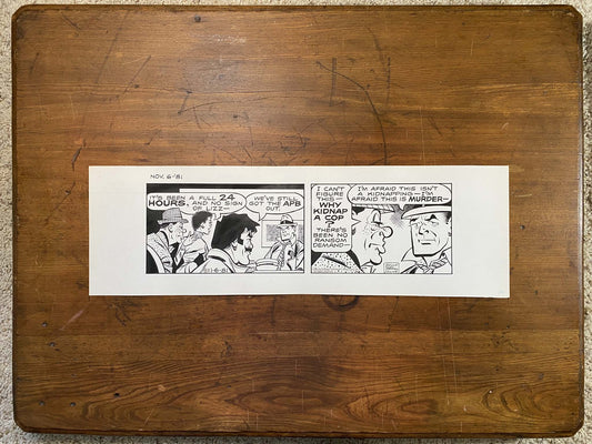 Dick Tracy Daily 11/6/81 Original Art Illustration | Fletcher Studio