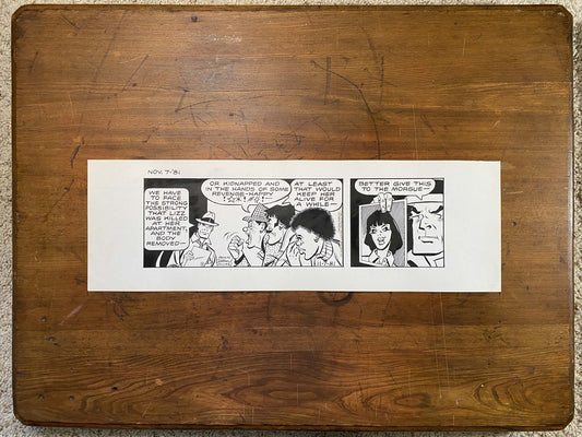 Dick Tracy Daily 11/7/81 Original Art Illustration | Fletcher Studio