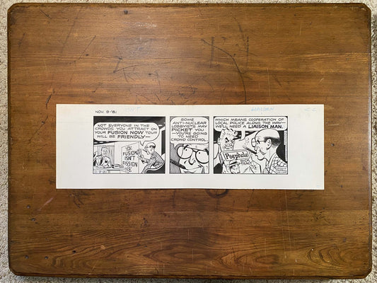 Dick Tracy Daily 11/9/81 Original Art Illustration | Fletcher Studio