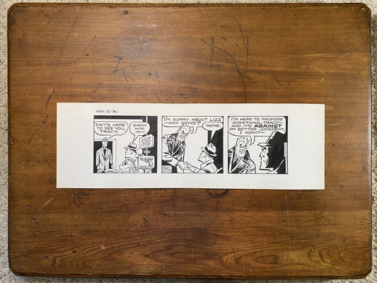 Dick Tracy Daily 11/12/81 Original Art Illustration | Fletcher Studio