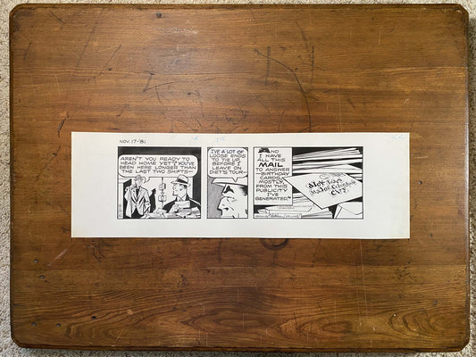 Dick Tracy Daily 11/17/81 Original Art Illustration | Fletcher Studio