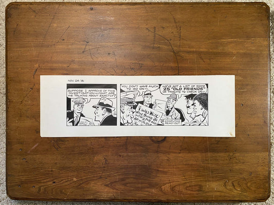 Dick Tracy Daily 11/24/81 Original Art Illustration | Fletcher Studio