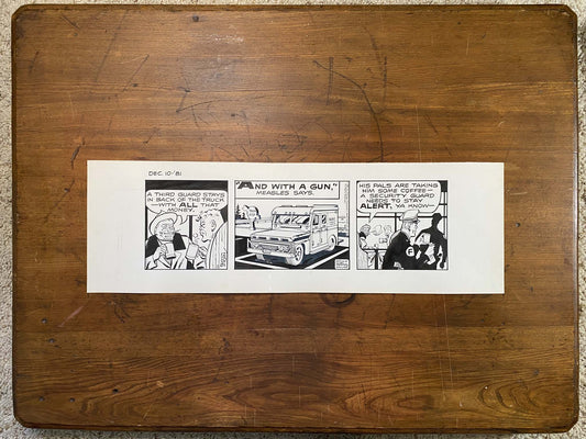 Dick Tracy Daily 12/10/81 Original Art Illustration | Fletcher Studio