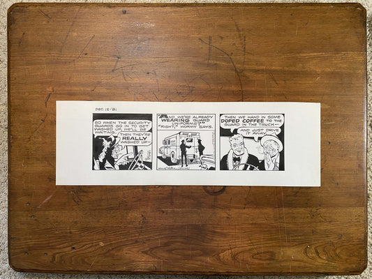 Dick Tracy Daily 12/12/81 Original Art Illustration | Fletcher Studio