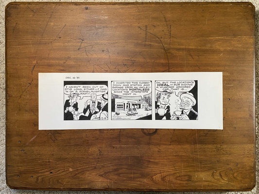 Dick Tracy Daily 12/16/81 Original Art Illustration | Fletcher Studio