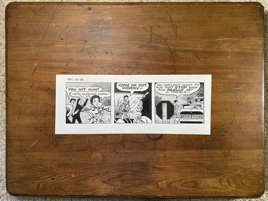 Dick Tracy Daily 12/22/81 Original Art Illustration | Fletcher Studio