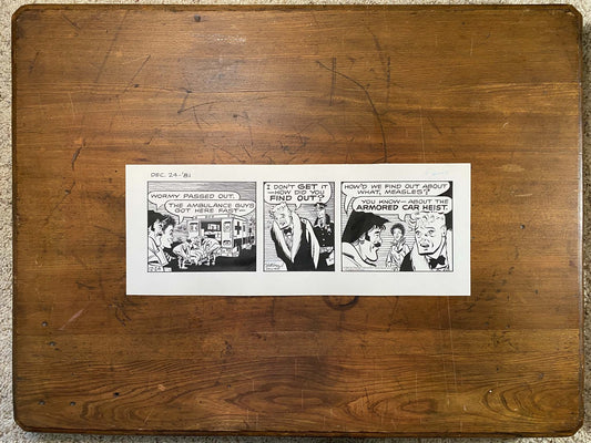 Dick Tracy Daily 12/24/81 Original Art Illustration | Fletcher Studio