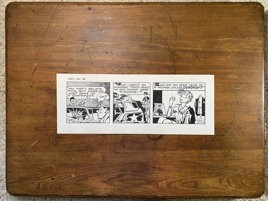 Dick Tracy Daily 12/26/81 Original Art Illustration | Fletcher Studio