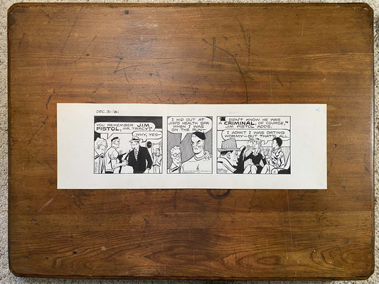 Dick Tracy Daily 12/31/81 Original Art Illustration | Fletcher Studio