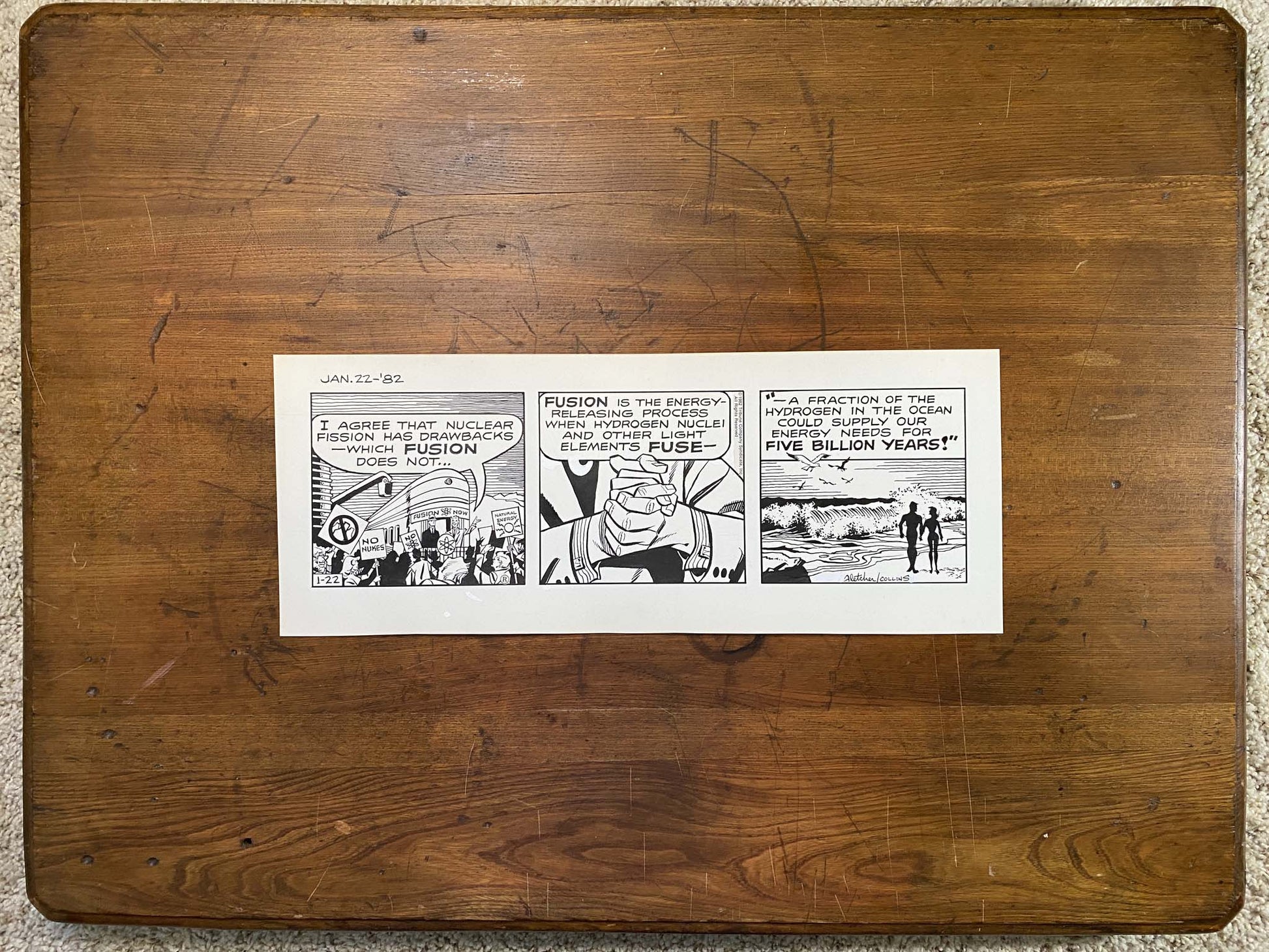 Dick Tracy Daily 1/22/82 Original Art Illustration | Fletcher Studio