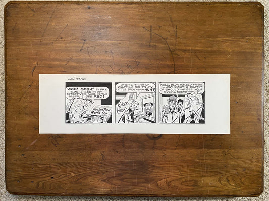 Dick Tracy Daily 1/27/82 Original Art Illustration | Fletcher Studio