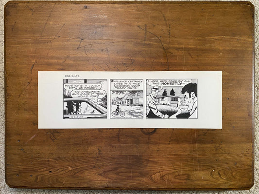 Dick Tracy Daily 2/5/82 Original Art Illustration | Fletcher Studio