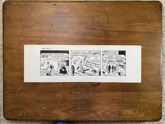 Dick Tracy Daily 2/23/82 Original Art Illustration | Fletcher Studio