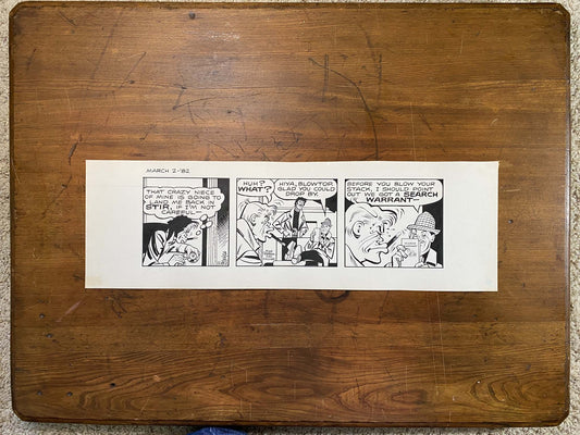 Dick Tracy Daily 3/2/82 Original Art Illustration | Fletcher Studio