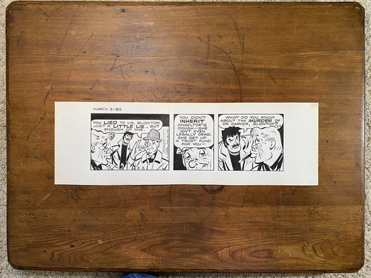 Dick Tracy Daily 3/3/82 Original Art Illustration | Fletcher Studio