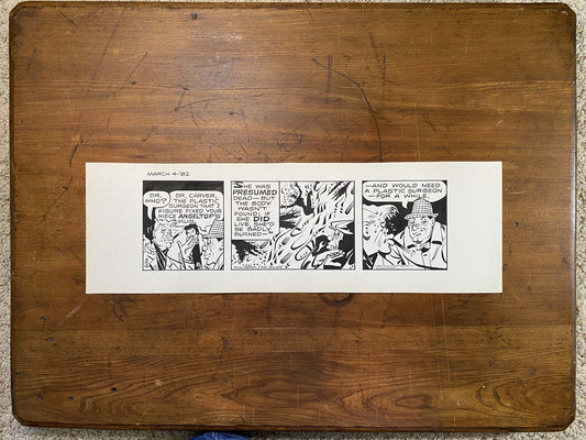 Dick Tracy Daily 3/4/82 Original Art Illustration | Fletcher Studio