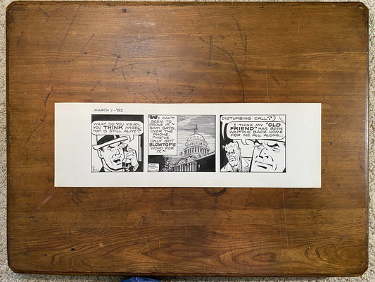 Dick Tracy Daily 3/11/82 Original Art Illustration | Fletcher Studio