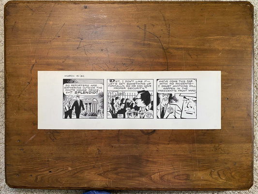 Dick Tracy Daily 3/15/82 Original Art Illustration | Fletcher Studio