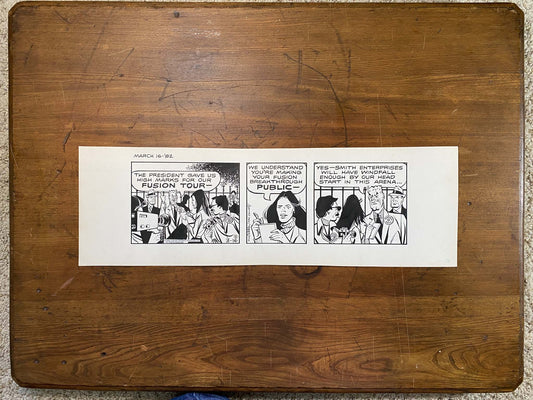 Dick Tracy Daily 3/16/82 Original Art Illustration | Fletcher Studio