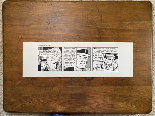 Dick Tracy Daily 3/20/82 Original Art Illustration | Fletcher Studio