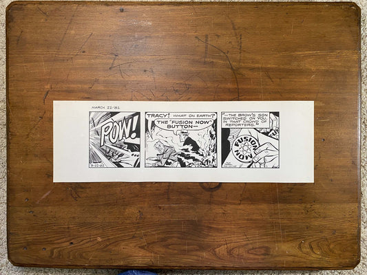 Dick Tracy Daily 3/22/82 Original Art Illustration | Fletcher Studio