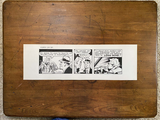 Dick Tracy Daily 3/24/82 Original Art Illustration | Fletcher Studio